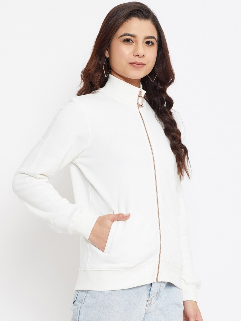 

Madame Women Off White Sweatshirt
