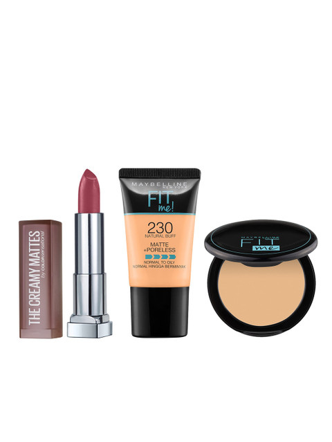 

Maybelline Set of Foundation-Compact & Lipstick, Beige