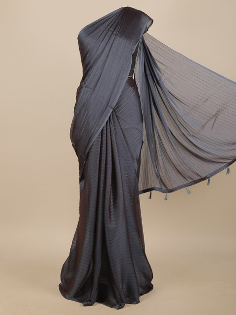 

Pothys Grey Striped Saree