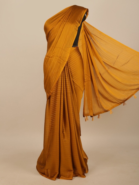 

Pothys Mustard Striped Saree