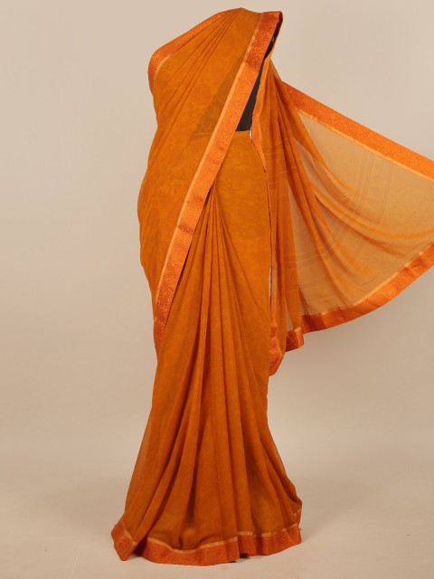 

Pothys Mustard Ethnic Motifs Printed Saree