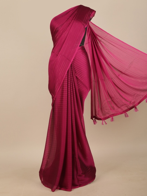 

Pothys Magenta Striped Saree