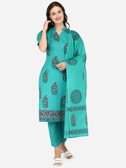 

Iris Green & Black Embroidered Unstitched Dress Material
