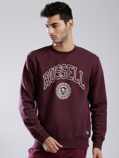 

Russell Athletic Burgundy Printed Sweatshirt