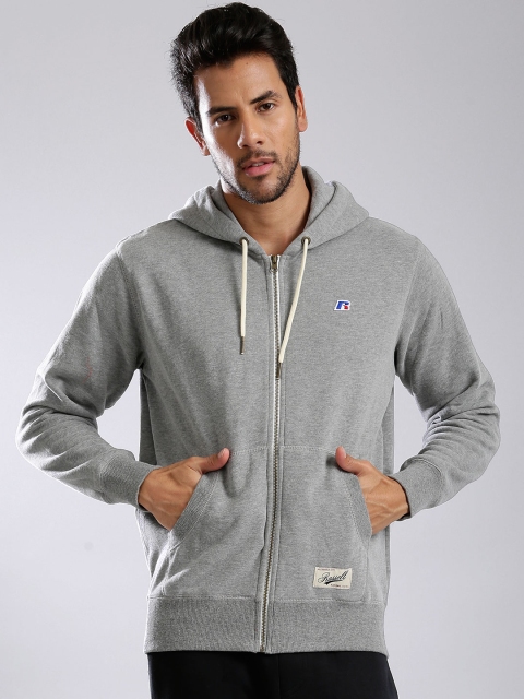 

Russell Athletic Grey Melange Hooded Sweatshirt