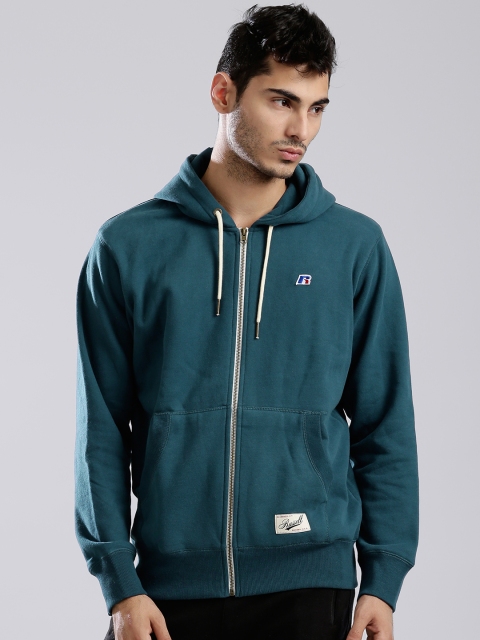 

Russell Athletic Teal Blue Hooded Sweatshirt