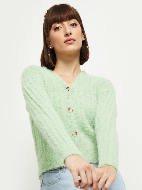 

max Women Green Cardigan