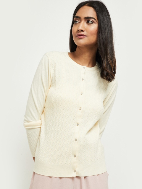 

max Women Beige Cardigan