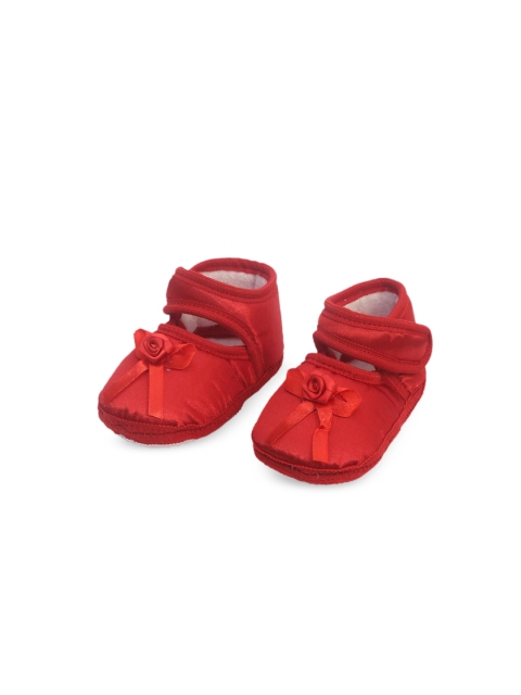 

Spiky Infants Red Bow Detail Booties