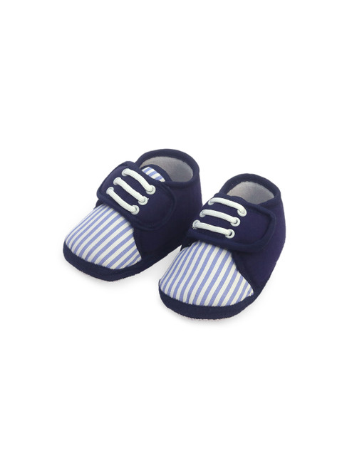 

Spiky Kids Blue Striped Booties