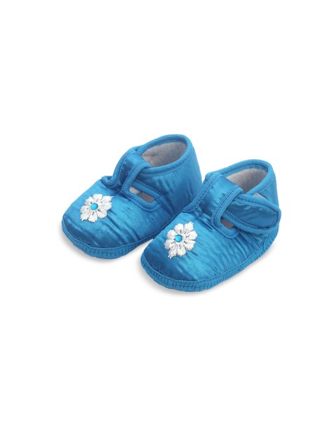 

Spiky Kids Blue Floral Booties