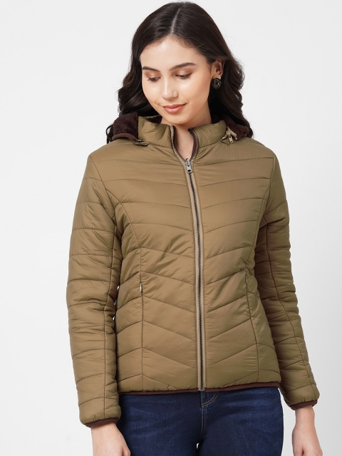 

Kraus Jeans Women Beige Puffer Jacket