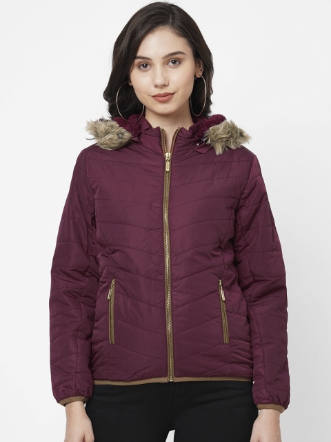 

Kraus Jeans Women Maroon Padded Jacket
