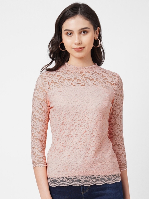 

Kraus Jeans Peach-Coloured Regular Top