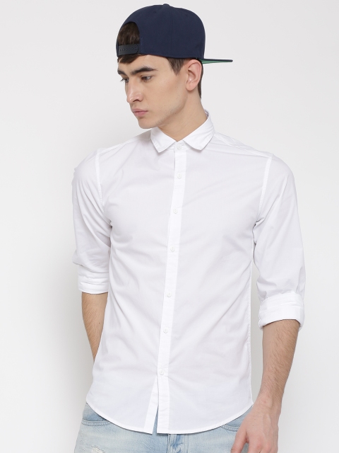 

Pepe Jeans Men White Slim Fit Casual Shirt