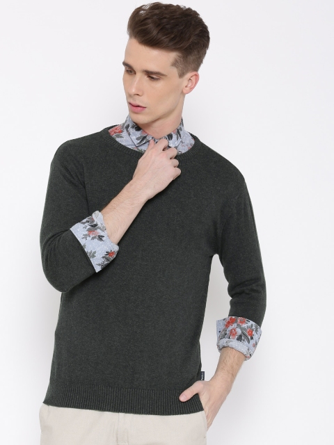 

Pepe Jeans Men Charcoal Grey Solid Sweater