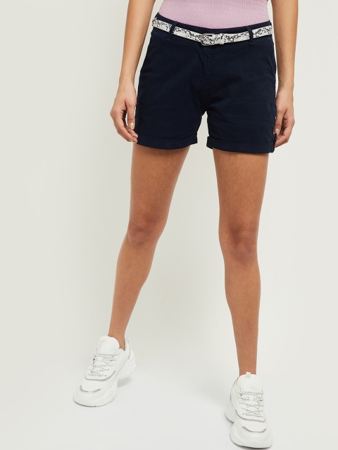 

Max Women Blue Regular Shorts