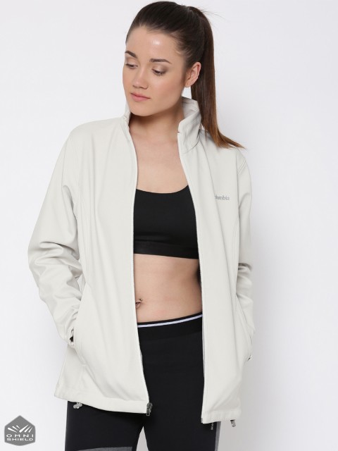 

Columbia Women Off-White Kruser Ridge Softshell Wind & Water Resistant Jacket