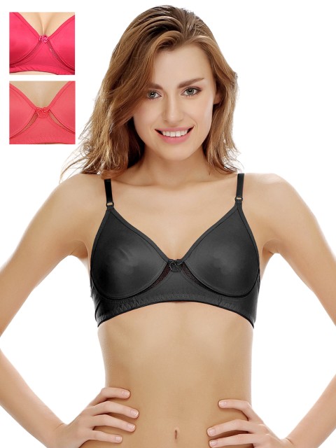 

Clovia Pack Of 2 Bra, Black