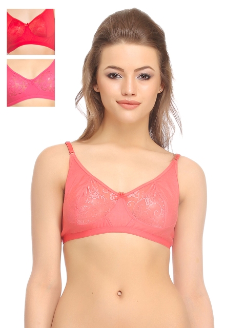 

Clovia Pack Of 3 Bra, Coral