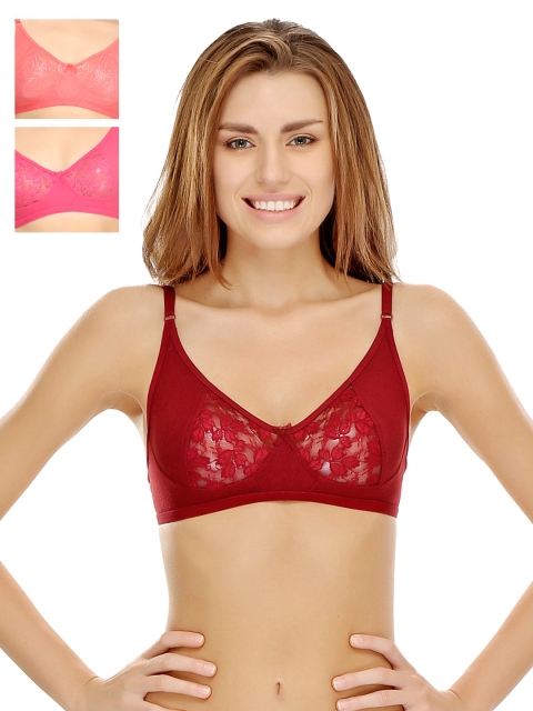 

Clovia Pack Of 3 Bra, Coral