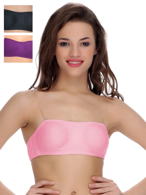 

Clovia Pack Of 3 Bra, Black