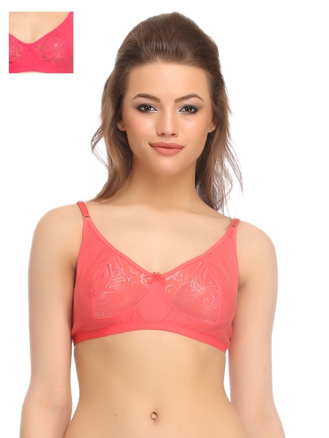 

Clovia Pack Of 2 Bra, Coral