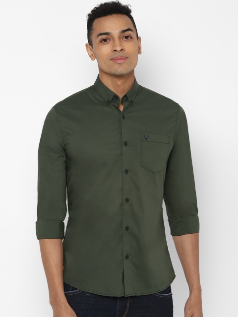 

Allen Solly Tribe Men Olive Green Slim Fit Opaque Casual Shirt