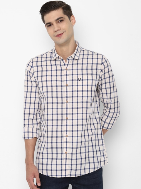 

Allen Solly Sport Men Beige Checked Casual Shirt