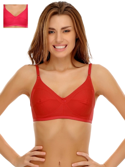 

Clovia Pack Of 2 Bra, Red