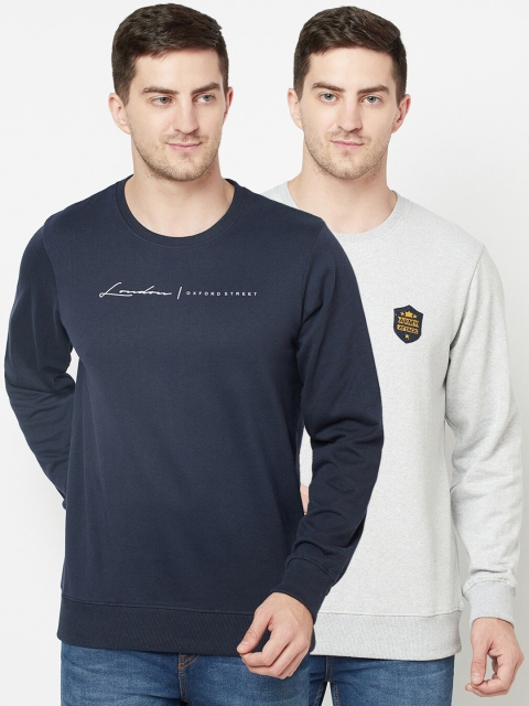 

ELEGANCE Men Pack Of 2 Sweatshirt, Blue