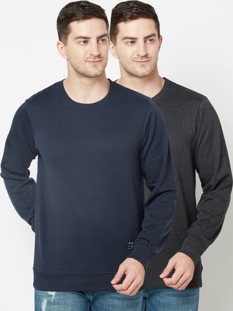 

ELEGANCE Men Pack of 2 Sweatshirts, Navy blue