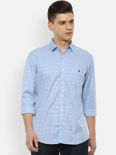 

Louis Philippe Sport Men Blue Slim Fit Opaque Striped Casual Shirt