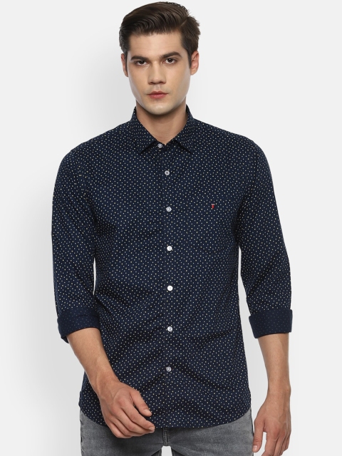 

Louis Philippe Sport Men Navy Blue Slim Fit Opaque Printed Casual Shirt