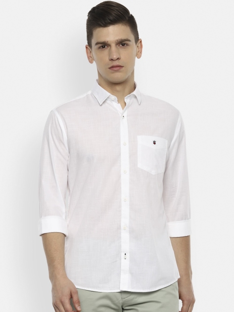 

Louis Philippe Sport Men White Slim Fit Opaque Pure Cotton Casual Shirt