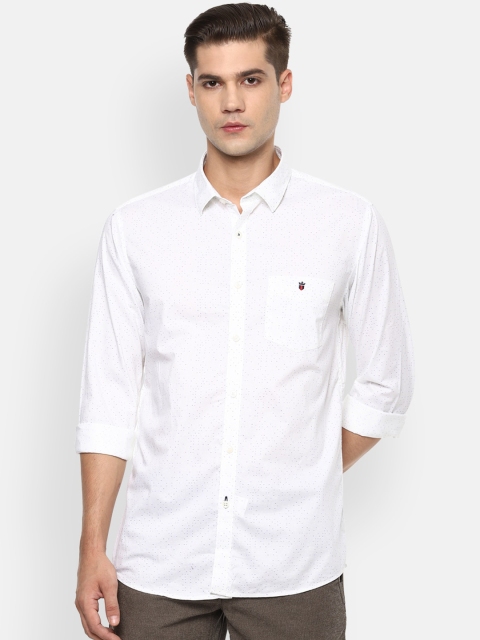 

Louis Philippe Sport Men White Printed Slim Fit Opaque Casual Shirt
