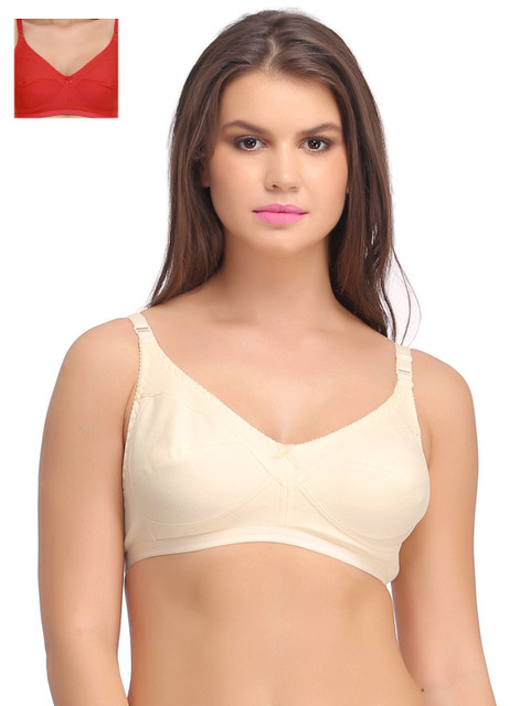 

Clovia Pack Of 2 Bra, Red