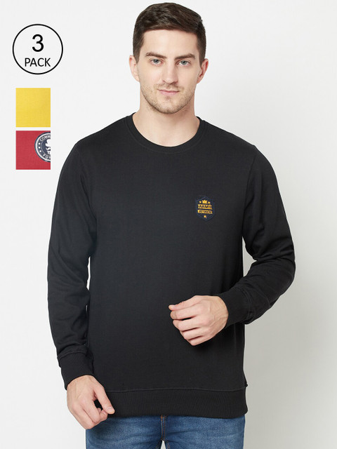 

ELEGANCE Men Pack Of 3 Sweatshirts, Multi