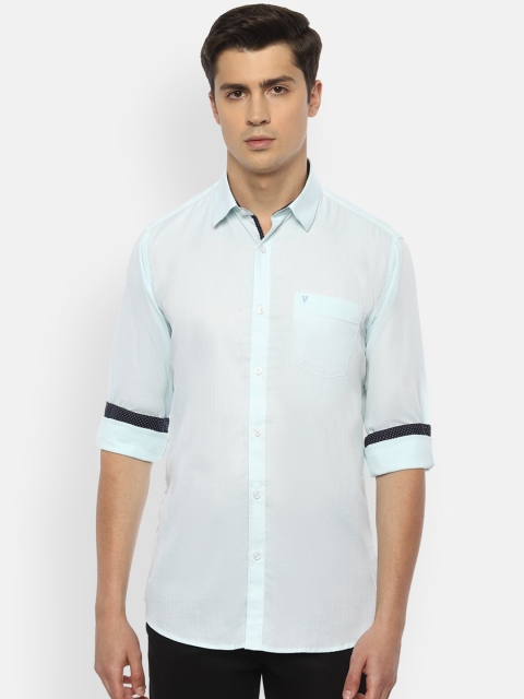 

Van Heusen Sport Men Turquoise Blue Slim Fit Opaque Casual Shirt