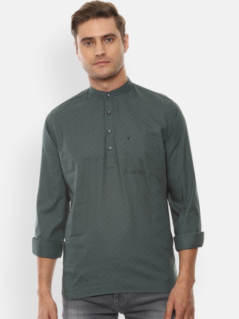 

Van Heusen Sport Men Grey Slim Fit Pure Cotton Printed Casual Shirt