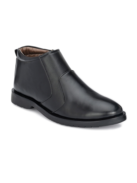 

John Karsun Men Black Solid Flat Boots