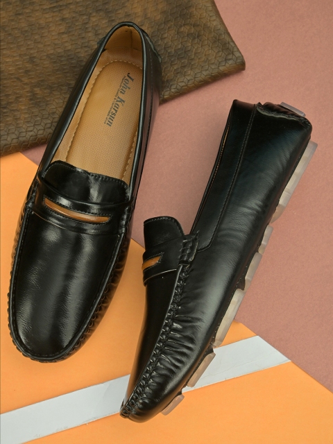 

John Karsun Men Black Loafers