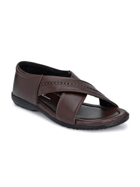 

John Karsun Men Brown Comfort Sandals