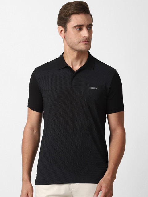 

Louis Philippe Sport Men Black Polo Collar Slim Fit T-shirt