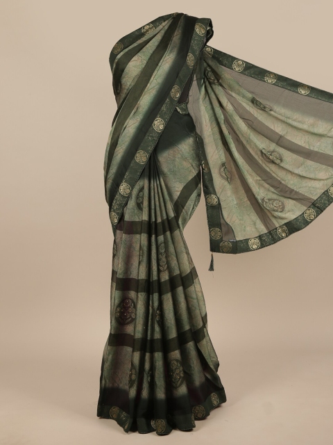 

Pothys Green & Beige Saree