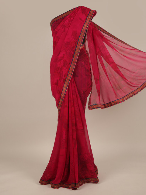 

Pothys Pink Floral Saree