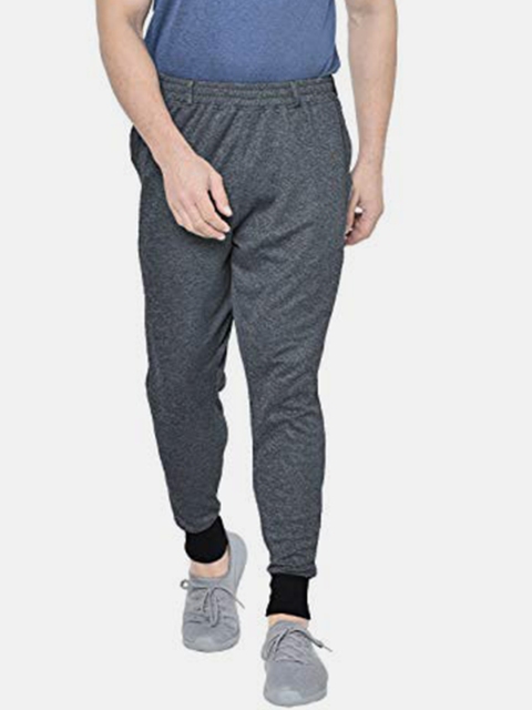 

Chkokko Men Grey Sports Gym Track Pant Running Lower With Pocket