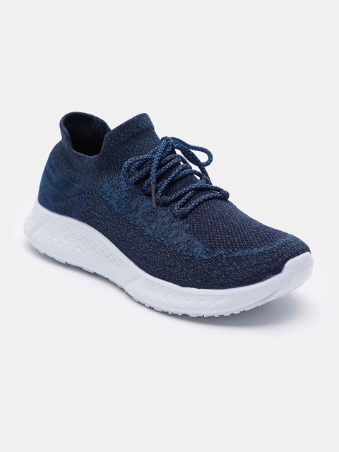 

shoexpress Men Navy Blue Textile Training or Gym Non-Marking Shoes