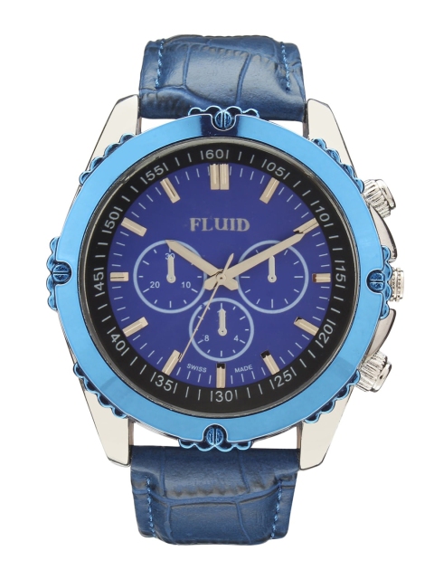 

FLUID Men Blue Dial & Blue Leather Straps Analogue Watch FL21-909-BL01