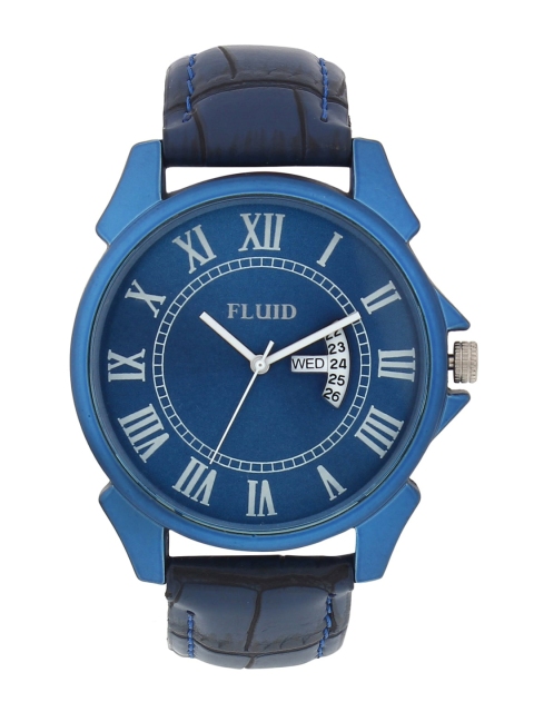 

FLUID Men Blue Dial & Blue Leather Straps Analogue Watch FL21-721-BL01